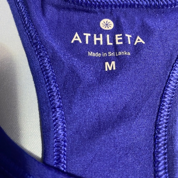 Athleta Blue and White Sleeveless Tank Top - Picture 8 of 11